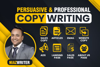 be your USA experienced copywriter for sales copy, landing page, or email copy