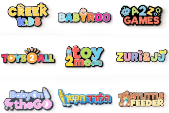 design baby shop, toy shop, baby product, children brand logo