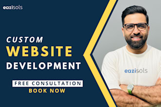 create a custom web application and website
