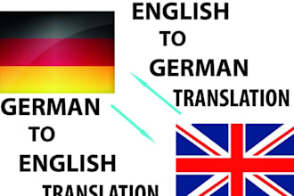translate english to german and german to english