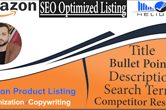 create charismatic, fully optimized SEO amazon product listings