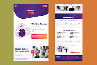 design responsive website in HTML, CSS, bootstrap, laravel