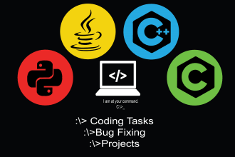 write python, c, c plus plus, java codes for you
