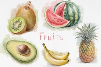 draw digital watercolor drawing professionally