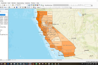 digitize, georeference and create gis map with arcgis