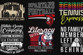 do trendy typography t shirt and graphic t shirt design