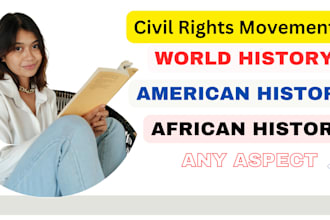 research world history, african and american history