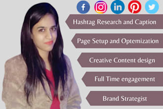 be social media manager and content designer