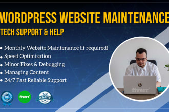 do wordpress maintenance, website virtual assistance support