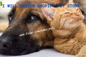 design a captivating shopify dropshipping pet store