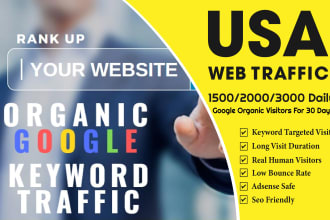 send keywords targeted USA web traffic