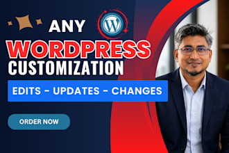 edit wordpress website, wordpress customization, update website