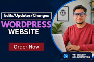 make changes wordpress and edit wordpress website