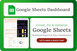create google sheets dashboard report and automation via apps script