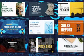 design startup pitch deck presentation for investors