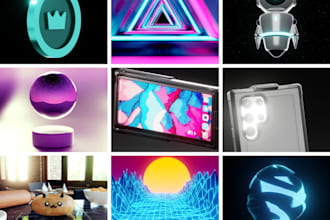 create stunning object or food 3d model animation