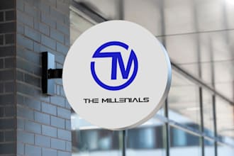 design modern minimal corporate logo and visual identity