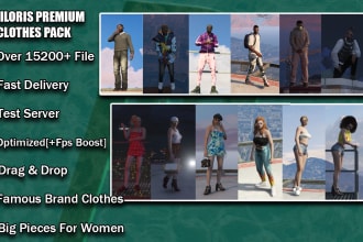 make 15000 premium clothing pack for fivem