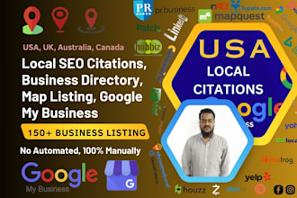 create manual USA local citations, directory listing, gmb map citations