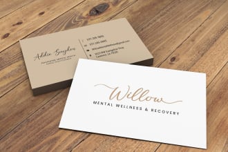 do elegant business card thankyou card or referral card