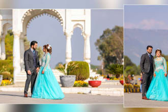 make professional wedding album designing and cover,
