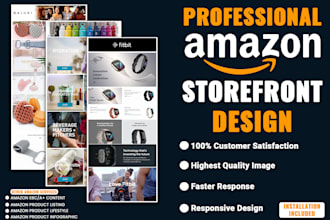 design amazon brand store or storefront for your amazon products