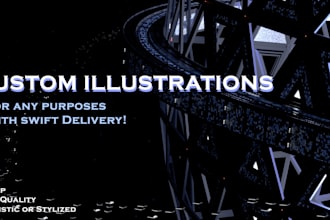 make you custom 3d illustrations