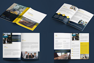 do premium company profile, brochure design, proposal or annual report