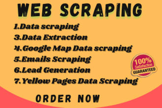 web scraper, web scraping, data scraping, email scraping,and google map scraping