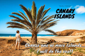 create your travel itinerary in the canary islands