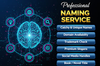invent business name ideas for brand,product,company,website,startup,app,domain
