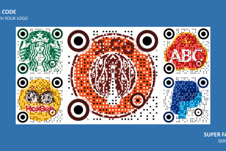 create special qr code design with big logo
