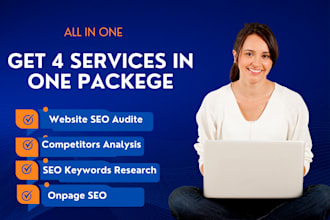 provide SEO audit report competitors analysis onpage optimization