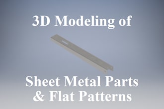 create 3d sheet metal parts and flat pattern