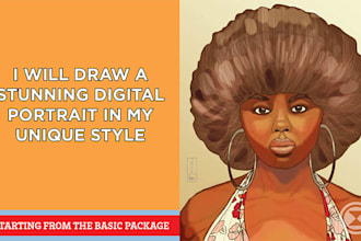 draw stylized and realistic digital portraits
