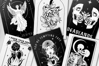 design unique, artistic, and edgy merch for your band