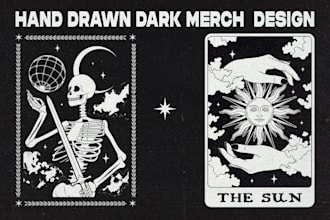 design unique, artistic, and edgy merch for your band