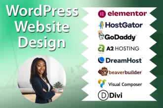 create wordpress website design and elementor pro expert