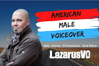 record a natural professional american male voice, voiceover