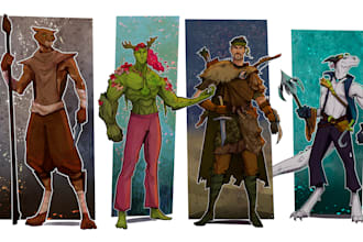 draw your dnd character art