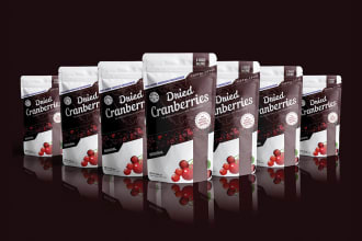 do food pouch design,mylar bag packaging and label design