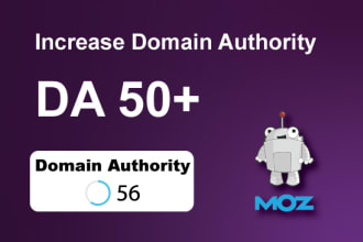 increase domain authority moz da 50 plus