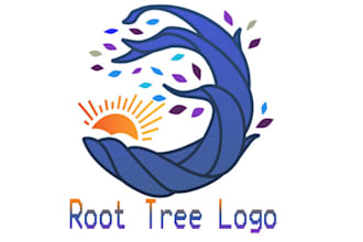 wonderful root tree logo for your business only 24 hours