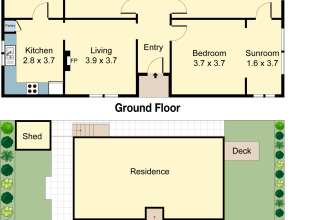 redraw floor plan from matterport, or sketch