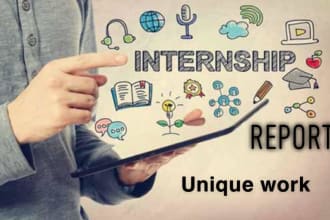 make your internship report and university, internship, job