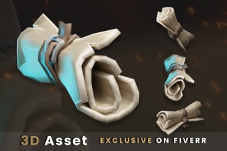 design fantastic 3d game assets and props