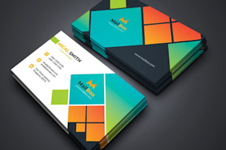 do clean flat and minimalist business card design