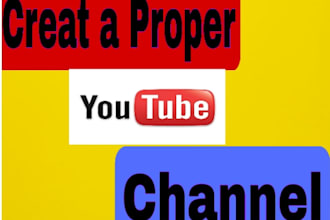creat youtube channel for you