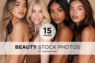 create beauty stock photos model for skincare or beauty businesses