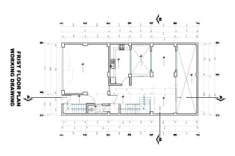 professional architectural working drawings, structural drawings etc